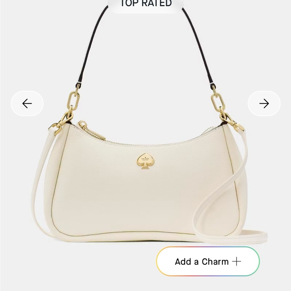 Kate Spade Cream  Leather Shoulder Bag